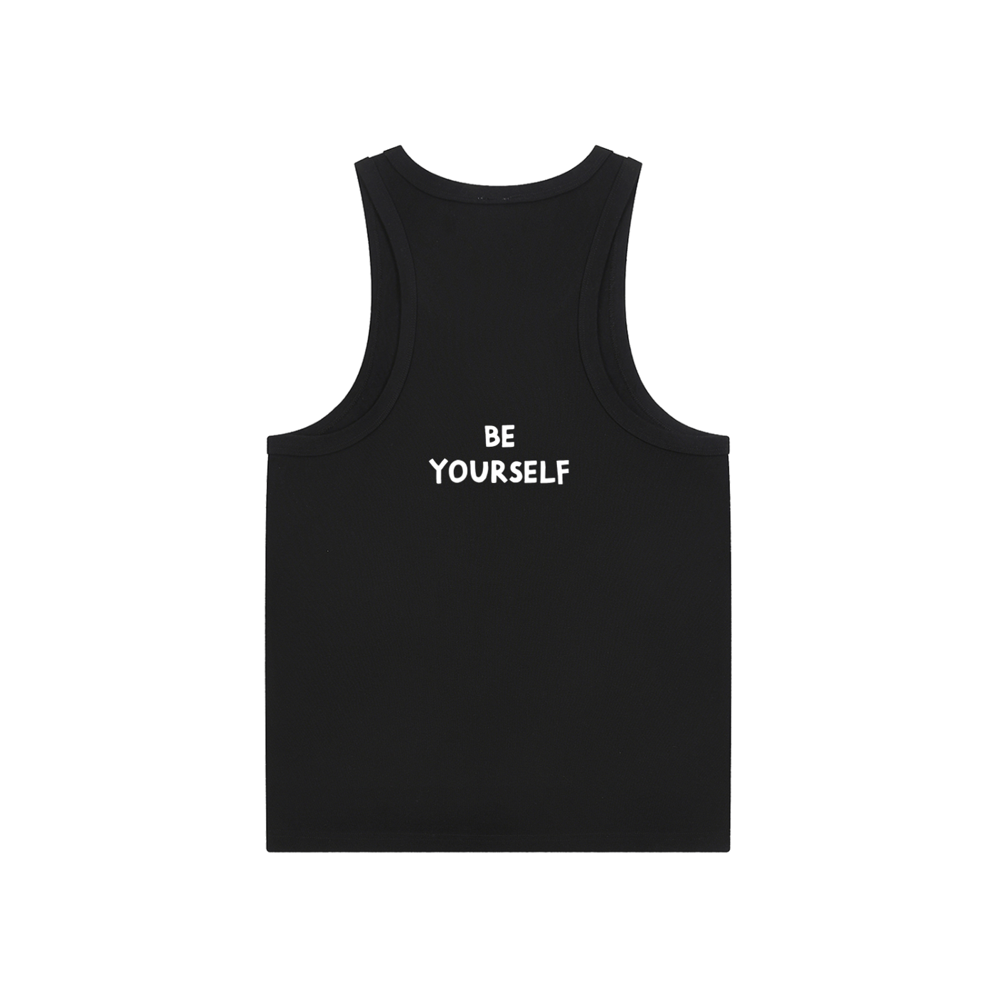 Black "Be Yourelf" Performance Tank Top